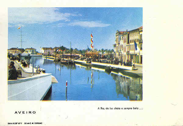 Srie 61 - BF N 7 - Aveiro. A Ria, de luz cheia e sempre bela - Ed. da C. M. Turismo - SD - Dim. 14,8x10 cm. - Col.FMSarmento.jpg