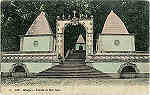 N 315 - Braga. Entrada do Bom Jesus - Ed. Alberto Malva - SD - Dim. 14x8,9 cm - Col. M. Soares Lopes.