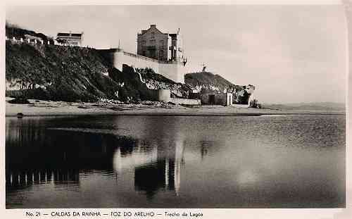 N. 21 - Foz do Arelho - Trecho da Lagoa - Edio Havaneza das Caldas - (Circulado em 1953) - Dimenses: 14x9 cm. - Col. Miguel Chaby.