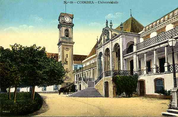 N. 68 - Coimbra: Universidade - Edio da Havaneza Central, R. Visconde da Luz, 2 a 6-Coimbra - S/D - Dimenses: 13,9x9,1 cm. - Col. Aurlio Dinis Marta.