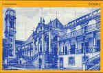 N 107 - COIMBRA. Universidade em painel de azulejos - Coleco MARGRAP - SD - Dim. 15x10,5 cm - Col. A. Monge da Silva