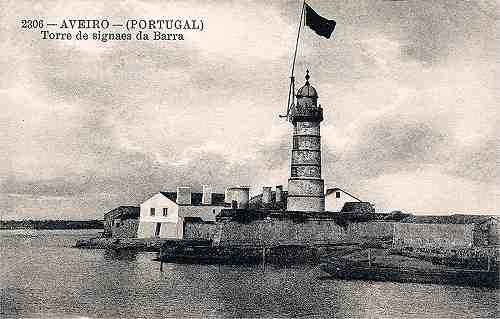 N. 2306 - Aveiro (Portugal) - Torre de signaes da Barra - Dimenses: 13,7x8,8 cm. - Col. Miguel Chaby (data?).