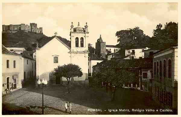 S/N - Pombal-Igreja Matriz, Relgio Velho e Castelo - Edio da Comisso de Iniciativa de Pombal - S/D - Dimenses: 13,9x9 cm. - Col. nio C. Semedo.