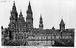 2.Santiago - Catedral: Fachada del Obradoiro y Galera del Claustro - Dimenses: 14,2x9 cm - Col. Henrique de Oliveira. 