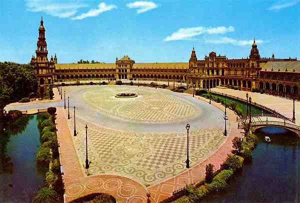 N. 546 - Plaza de Espaa - Edio Beascoa S/D - Dimenses: 14,9x10,1 cm. - Col. HJCO (1980).