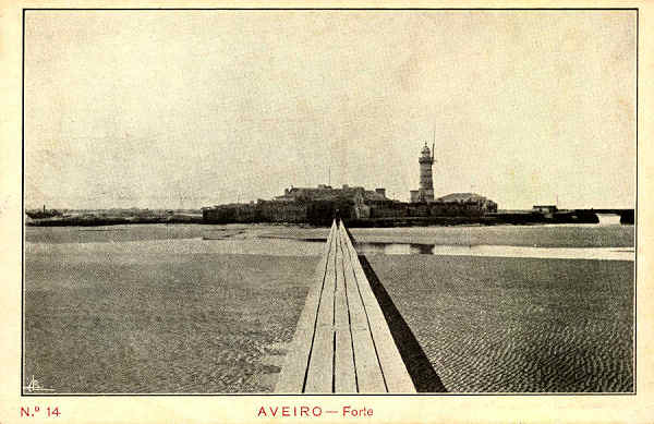 N. 14 - AVEIRO - Forte - Edio Souto - Tip. da Sociedade de Papelaria. Ld - Porto - S/D - Dimenses: 14x9,1 cm - Col. nio Semedo.