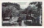 SN - Caldas da Rainha, Portugal. Parque - Ponte sobre o Lago - Ed. Fernando Daniel de Sousa - SD - Dim. 9x14 cm. - Col. Jaime da Silva (Circulado em 1930)