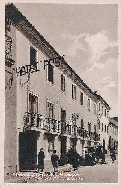 S/N - Portugal-Caldas da Rainha - Edificio do Hotel Rosa - Editor Hotel Rosa - Editado em 1928 - Dimenses: 9X14cm. - Col. Miguel Chaby