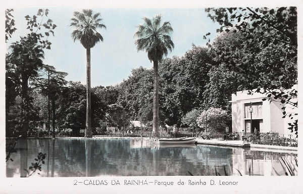 N. 2 - CALDAS DA RAINHA - Parque da Rainha D. Leonor - Coleco Dlia (Editado em 1955) - Dimenses: 14x9 cm. - Col. Miguel Chaby.