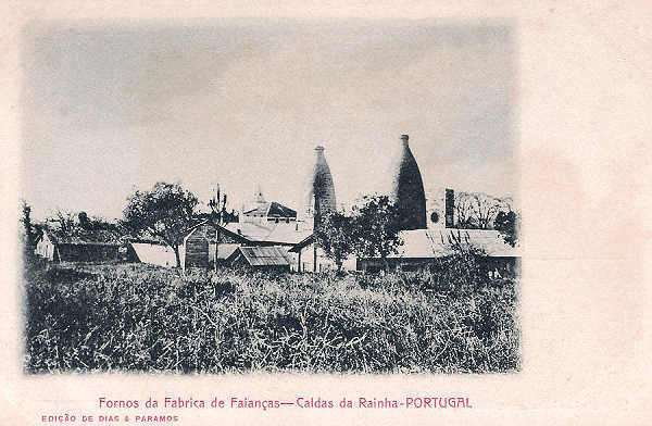 S/N - Portugal-Caldas da Rainha Fornos da Fbrica de Faianas - Editor Dias & Paramos (Editado em 1904) - Dimenses: 14x9 cm. - Col. Miguel Chaby