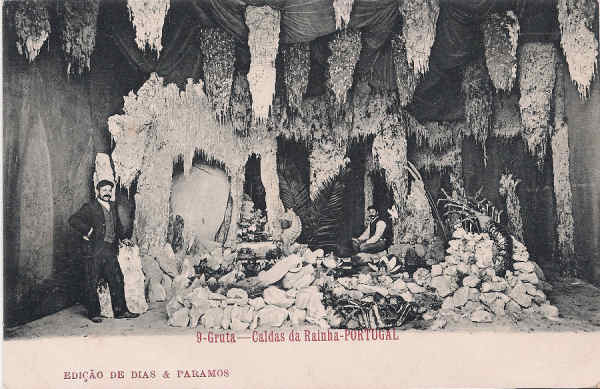 N. 9 - Portugal-Caldas da Rainha Gruta - Editor Dias & Paramos (Editado em 1905) - Dimenses: 14x9 cm. - Col. Miguel Chaby