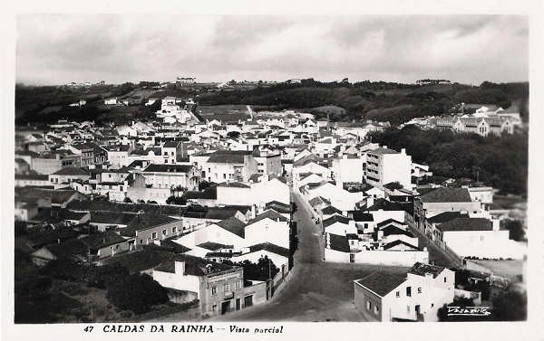 N. 47 - Portugal Caldas da Rainha Vista parcial - Editor Passaporte Loty (Editado em 1951) - Dimenses: 9x14 cm. - Col. Miguel Chaby