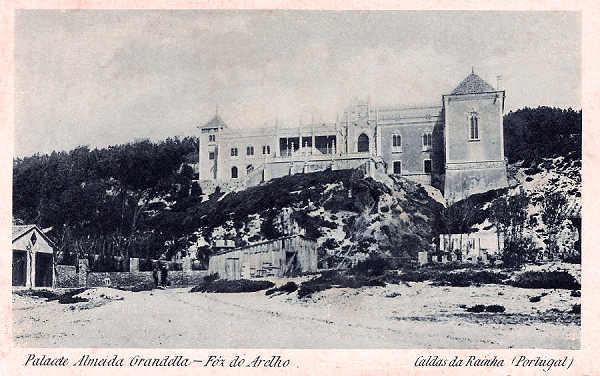 S/N - Portugal_Caldas da Rainha_Foz do Arelho_Palacete Almeida Grandella_Editor Vale e C_Editado 1921 - Dim. 9x14 cm. - Col. M. Chaby