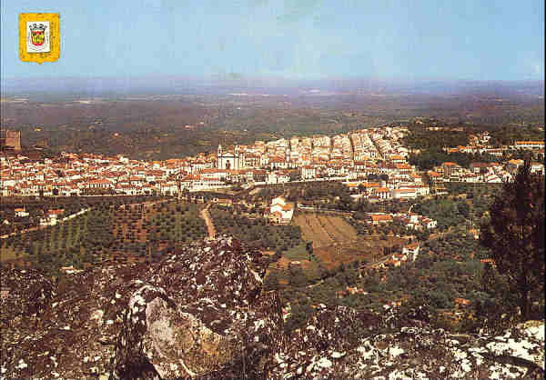 N 985 - CASTELO DE VIDE. Vista geral - Ed. LIFER, Porto - SD - Circulado em 1980 - Dim. 14,8x10,4 cm - Col. A. Monge da Silva