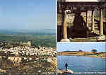 SN - CASTELO DE VIDE - Vista Geral, Fonte da vila e Barragem da Pvoa e Meadas - Foto de Jos Lus Cabrita - Ed. Cmara Municipal de Cast. de Vide - SD - Dim. 14,8x10,4 cm - Col. A. Monge da Silva