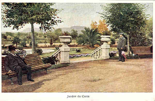 N 03 - Jardim da Curia - Ed. Sociedade das guas da Curia - Dim. 14,0x9,0 cm - Col. A. Simes (040).