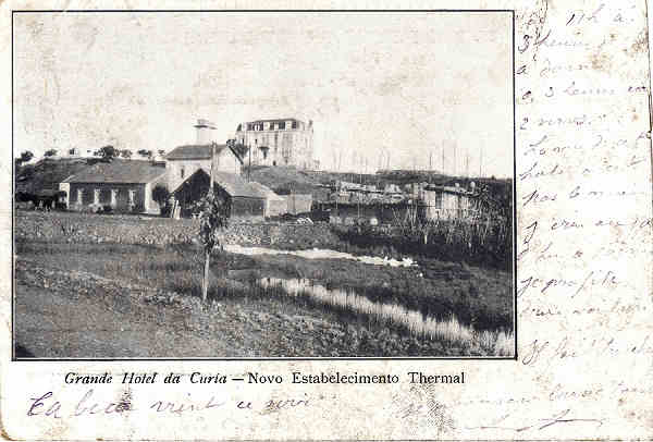 SN - Grande Hotel da Curia - Jardim - Typ. A Editora - Dim.14,1x9,2 cm - Circ. 9-191. - Col. A. Simes (297).