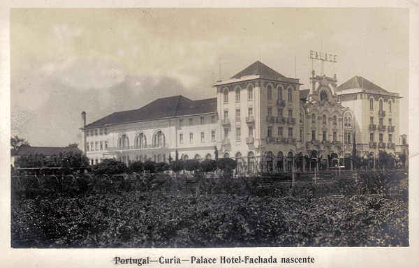 SN - PORTUGAL - Curia - Palace Hotel-Fachada nascente - Ed. Bazar Soares, Porto-Curia-Gerez - 13,9x8,9 cm - col. A. Simes (287).