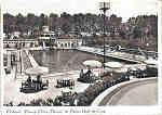 SN - Portugal-Piscina-Praia. Paraiso do Palace Hotel da Curia - Ed. TORRES - Dim.13,8x10,6 cm- Circ.-1957-Col. A. Simes (227).