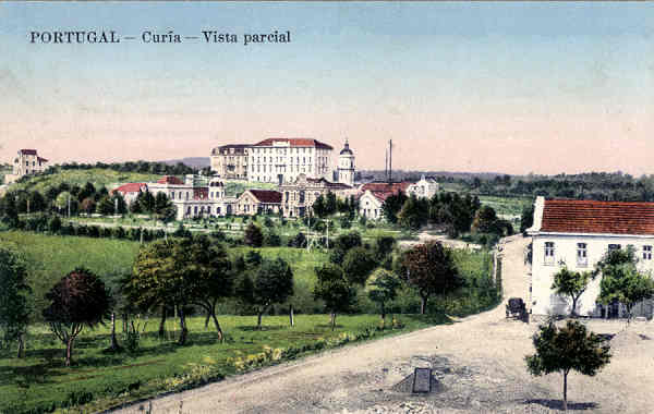 SN - PORTUGAL - Curia - Vista parcial - Editor no indicado - Dim. 13,8x8,7 cm - Circ. 7-1917 - Col. A. Simes (037).