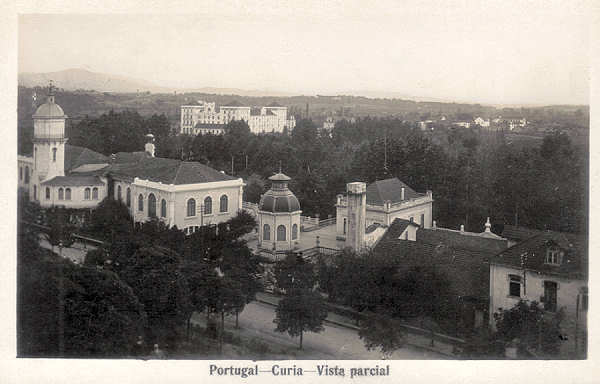 SN - Portugal - Curia - Vista parcial - Ed. Foto-Soares - Porto, Curia, Gerez - Dim. 13,8x8,8 cm - Col. A. Simes (079).