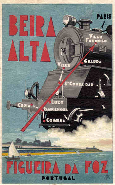 SN - BEIRA ALTA Curia... FIGUEIRA DA FOZ - PORTUGAL - Ed. da C. dos C.s de Ferro da Beira Alta - 9,3x14,0 cm - Col. A Simes (410).