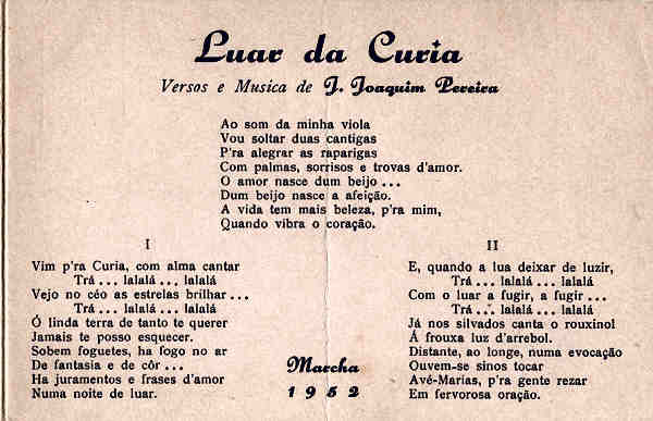 SN - CURIA - Uma ponte do Lago Gaivota e Patos - S. Edit. - Desdobravel 2x14.0x9.0 cm - Col. A. Simes (189)(face interior).