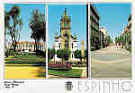 SN - Portugal. Espinho. Cmara Municipal, Igreja Matriz e Rua 19 - Editor Francisco Ms, Lda (Amadora) - Dim. 15x10 cm - Col. Miguel Chaby.