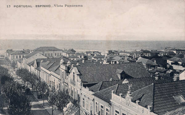 N 13 - Portugal. Espinho. Vista Panorama - Editor no indicado - SD - Dim 14x9 cm - Col. Miguel Chaby.