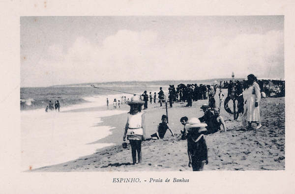 SN - Portugal. Espinho. Praia de Banhos 2 - Edio annima - SD - Dim. 14x9 cm - Col.Miguel Chaby