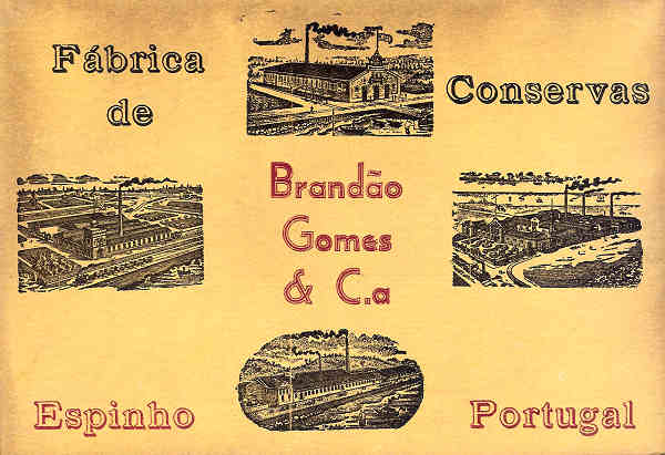 Portugal. Espinho. Postal publicitrio da Fbrica Brando Gomes & Ca 2 - Dim. 14x9 cm - Col.Miguel Chaby