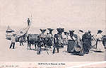 N 134 - Portugal. Espinho. A Caminho da Rede - Editor Emilio Biel - SD - Dim. 14x9 cm. - Col. M. Chaby