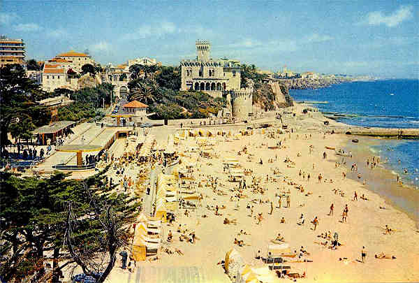 N. 1023 - PORTUGAL Praia do Estoril - Fotografado e impresso por J. Arthur Dixon Ld, Inverness, Scotland - S/D - Dimenses: 14,6x10,9 cm. - Col. HJCO (1967)