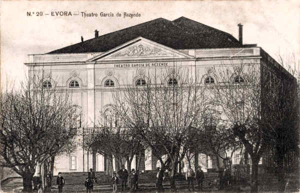 N 20 - Theatro Garcia Rezende - Edio Alberto Malva, Rua de S. Julio, 41, Lisboa - Dim. 138x89 mm - Col. A. Monge da Silva (cerca de 1909)