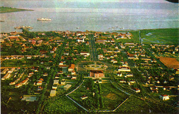 N. 118 - Vista area de Bissau - Ed. FOTO SERRA -  Dim.14x9cm - Col. Joaquim Jos Martins Mendes (1973)