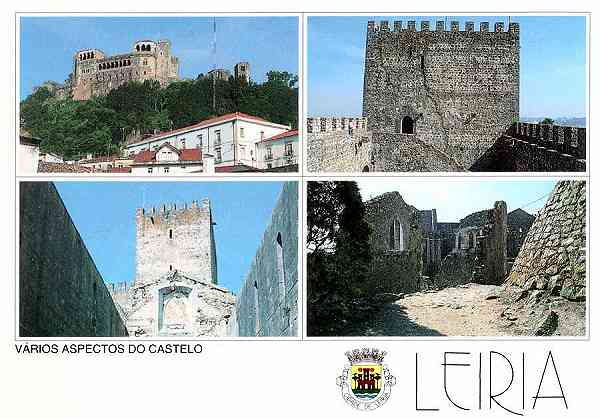 N. 17 - LEIRIA-Portugal Vrios aspectos do Castelo - Edio da Regio de Turismo de Leiria, Rota do Sol - S/D - Dimenses: 15x10 cm. - Col. R. Gaspar.