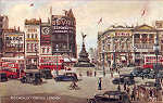 A51 - London, Piccadilly Circus - Reedio de Valentine & Suns em 1951 - Dim. 13,9x8,8 cm - Col. Amlcar Monge da Silva (cerca de 1920)