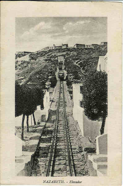 SN - Nazareth - Elevador - Editor no indicado - SD - circulado no ano 1930 - Dim. 9x13,5 cm - Col. Miguel Soares Lopes.