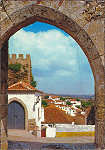 N 343 - OBIDOS-Portugal - Entrada da Vila - Ed. Supercor, Ancora, Distr. por RAN, Lx - SD - Dim. 148x104 mm - Col. Graa Maia