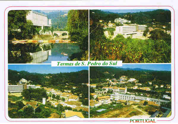 N. 3854 - TERMAS DE S. PEDRO DO SUL - Portugal  Pormenor das termas - Ed. NCORA Edies Artsticas de Artigos para Felicitaes LISBOA IMPRICOR 395 28 30 LISBOA - SD - Dim. 14,9x10,5 cm. - Col. Manuel Bia (1993).