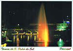 N. 10 - TERMAS DE S. PEDRO DO SUL  Vista nocturna da fonte aqutica e Ponte sobre o Rio Vouga  Regio de Lafes PORTUGAL - Ed. GRAFIPOST - Editores e Artes Grficas, Lda. - Tel. 214 985 760 Edio IDALIVROS Termas de S. Pedro do Sul Tel. 232 71 29 78 - SD . Dim. 14,9x10,5 cm. - Col. Manuel Bia (2010).