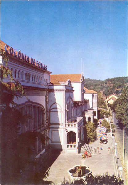 N 122 - TERMAS DE SAO PEDRO DO SUL. Colnia de Frias Antnio Correia de Oliveira. Fachada principal (Pormenor) - Edicao da FNAT - Dim. 14,8x10,1 cm - Col. A.Monge da Silva (circulado em 1963)