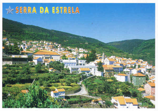 061- SEV-0037 SERRA DA ESTRELA (PARQUE NATURAL) Beira Alta PORTUGAL Vista parcial de Manteigas - Ed. GRAFIPOST - Editores e Artes Grficas,Lda - TEL.:214342080 FILIAL-LOUL - 2006 - Dim. 15x10,5 cm - Col. Manuel Bia (2010).