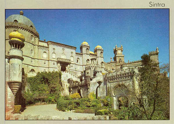 N. S 5 - SINTRA: Palcio Nacional da pena. Mandado construir por D. Fernando II (sc. XIX) - Edio MJB Tel. 2683173, Cascais, Portugal - S/D - Dimenses:  14,8x10,55 cm. - Col. HJCO (Dcada de 1980)