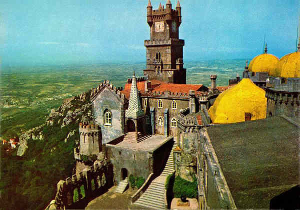 N. 44 - SINTRA-PORTUGAL: Palcio Nacional da Pena - Coleco DLIA - S/D - Dimenses: 14,8x10,4 cm. - Col. HJCO (Dcada de 1970)