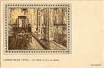 SN - VIDAGO-PALACE HOTEL - UM TRECHO DA SALA DE ESPERA - Edio da Sociedade de Vidago & Pedras Salgadas, com sede no Porto, na Rua da Cancella Velha N 29 - Impresso: Caldevilla-Grafica, Porto - SD -  Dim. 9x14 cm. - Col. Jaime da Silva (Circulado em 1923).