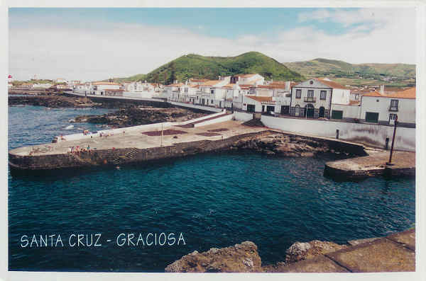 SN - Açores. Graciosa - Calheta Sta Cruz  - Foto Iris - SD - Circulado em 2002 - Dim. 15x10 cm - Col.M. Soares Lopes