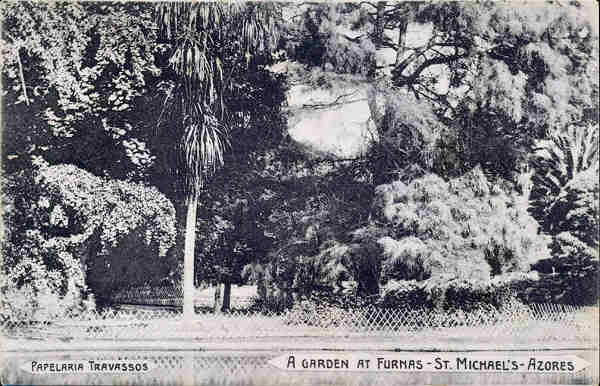 SN - FURNAS. Um jardim - Edição Papelaria Travassos - Dim. 13,8x9,1 cm - Col. A. Monge da Silva (c. 1906)