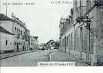 N 23 - Almeirim. Rua do Comrcio - Ed. Associao de Estudos e Defesa do Patrimnio Histrico-Cultural de Santarm - SD - Dim. 14,9x10,5 cm - Col. M. Soares Lopes