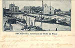 S/N - AVEIRO - Ria, vista tirada da Ponte da Praa - Aveiro, Typ. Minerva Central - 1903 - Dim. 14,2x9 cm. - Col. nio Semedo (Circulado em 1903).